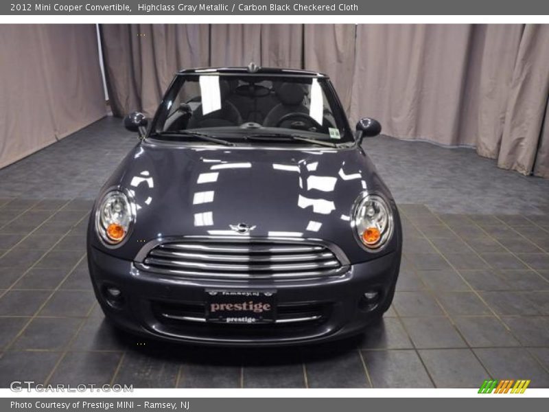 Highclass Gray Metallic / Carbon Black Checkered Cloth 2012 Mini Cooper Convertible