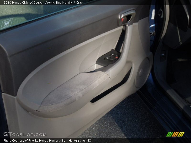 Atomic Blue Metallic / Gray 2010 Honda Civic LX Coupe