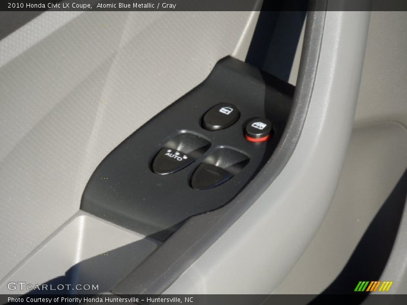 Atomic Blue Metallic / Gray 2010 Honda Civic LX Coupe