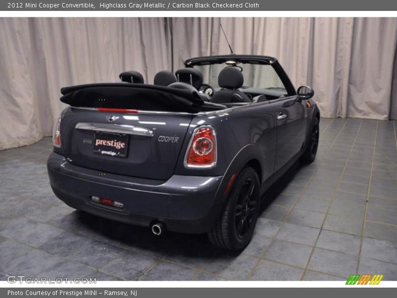 Highclass Gray Metallic / Carbon Black Checkered Cloth 2012 Mini Cooper Convertible