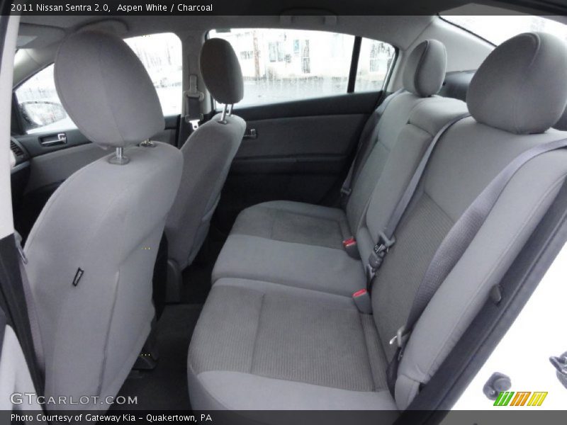 Aspen White / Charcoal 2011 Nissan Sentra 2.0
