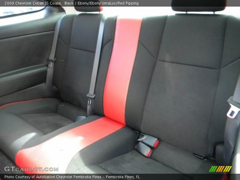 Rear Seat of 2009 Cobalt SS Coupe
