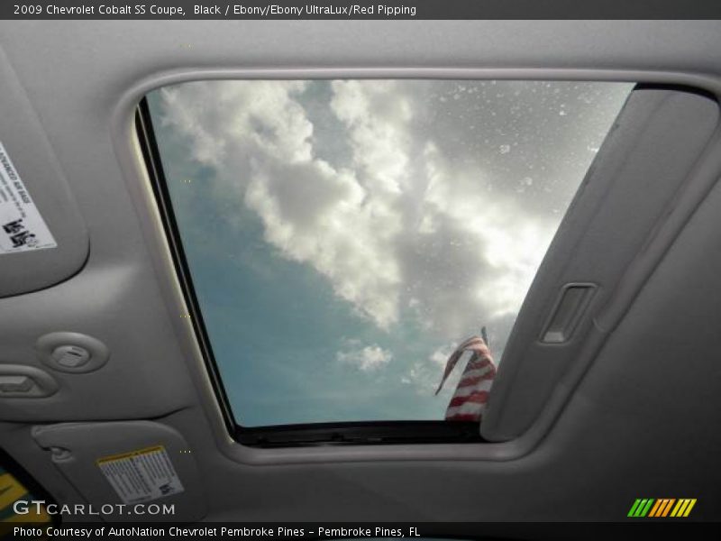 Sunroof of 2009 Cobalt SS Coupe