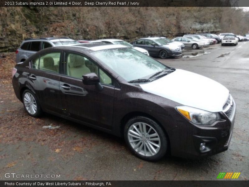 Deep Cherry Red Pearl / Ivory 2013 Subaru Impreza 2.0i Limited 4 Door