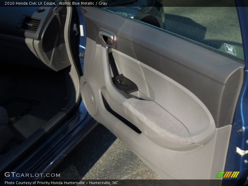 Atomic Blue Metallic / Gray 2010 Honda Civic LX Coupe