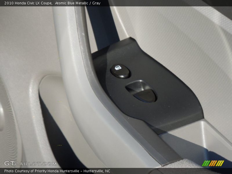 Atomic Blue Metallic / Gray 2010 Honda Civic LX Coupe
