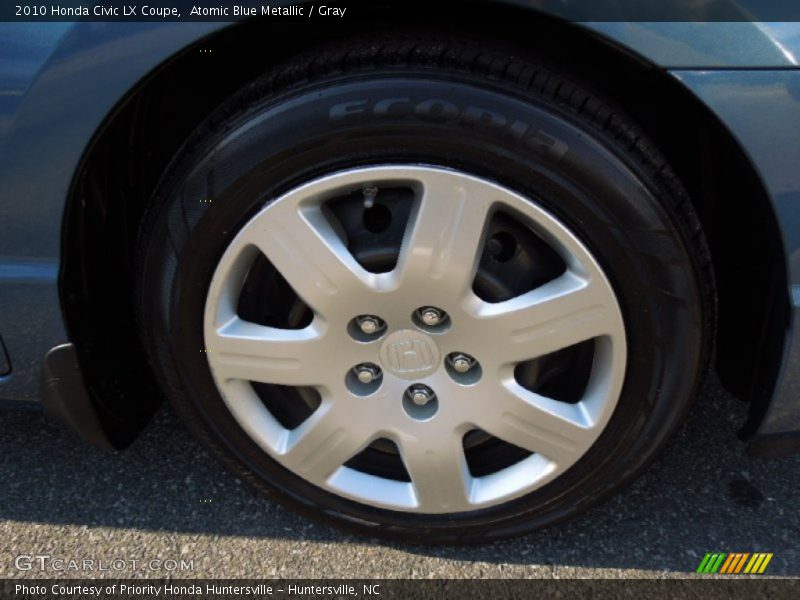 Atomic Blue Metallic / Gray 2010 Honda Civic LX Coupe