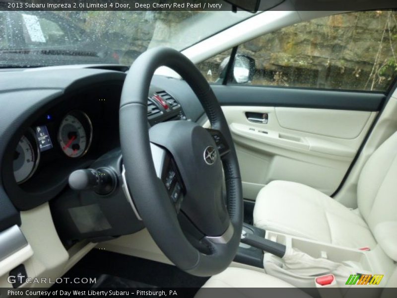 Deep Cherry Red Pearl / Ivory 2013 Subaru Impreza 2.0i Limited 4 Door