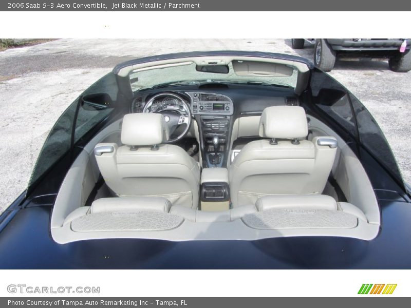 Jet Black Metallic / Parchment 2006 Saab 9-3 Aero Convertible