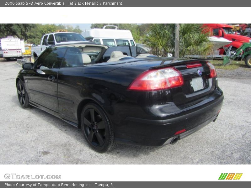 Jet Black Metallic / Parchment 2006 Saab 9-3 Aero Convertible