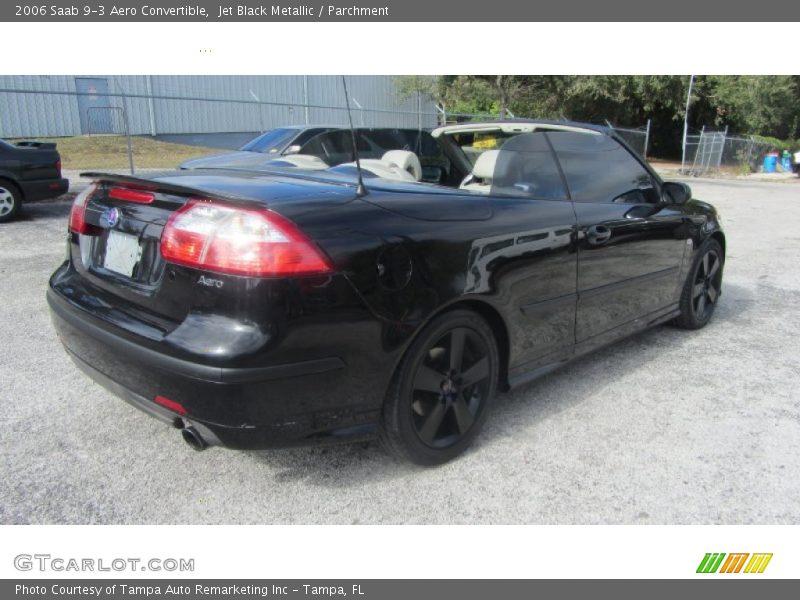 Jet Black Metallic / Parchment 2006 Saab 9-3 Aero Convertible