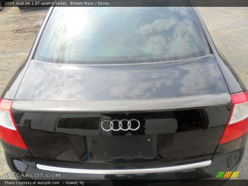 Brilliant Black / Ebony 2004 Audi A4 1.8T quattro Sedan