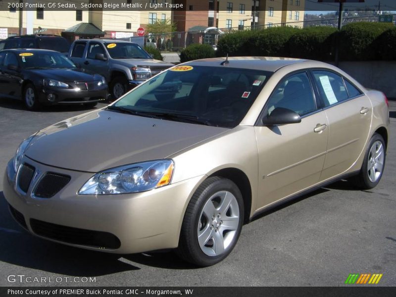 Sedona Beige Metallic / Light Taupe 2008 Pontiac G6 Sedan