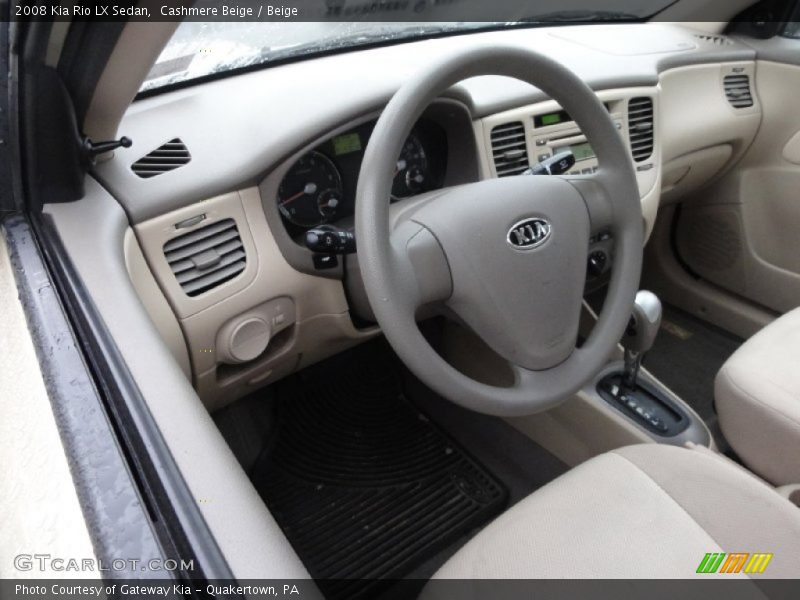 Cashmere Beige / Beige 2008 Kia Rio LX Sedan