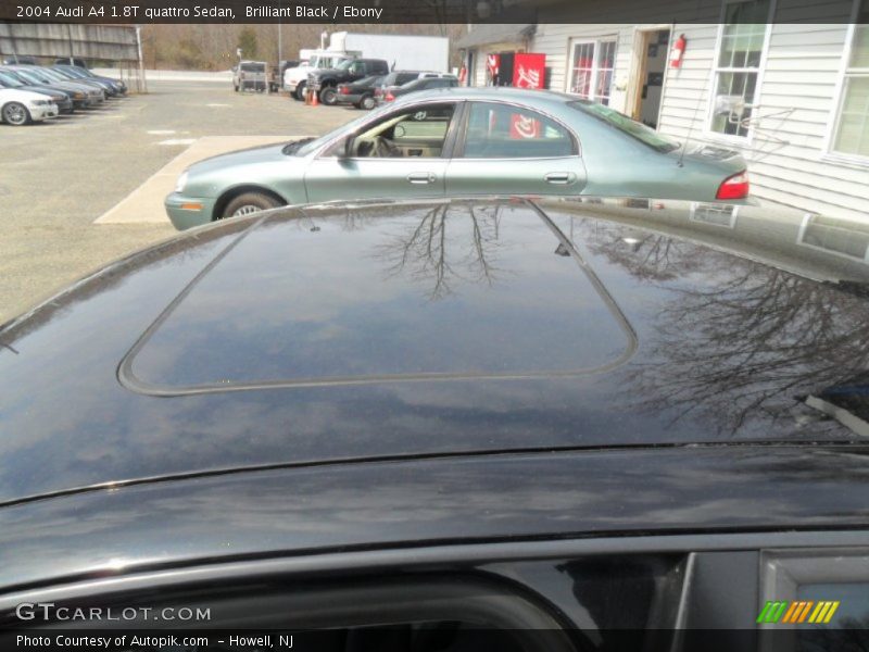 Brilliant Black / Ebony 2004 Audi A4 1.8T quattro Sedan