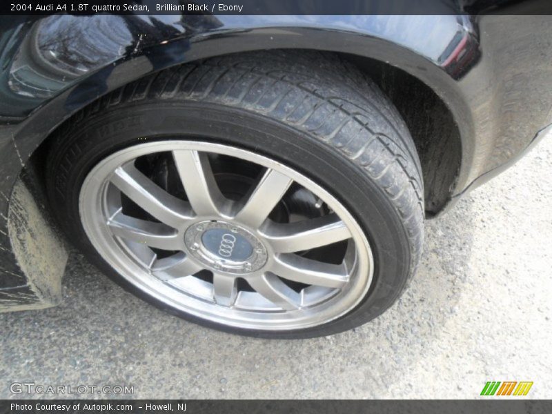 Brilliant Black / Ebony 2004 Audi A4 1.8T quattro Sedan