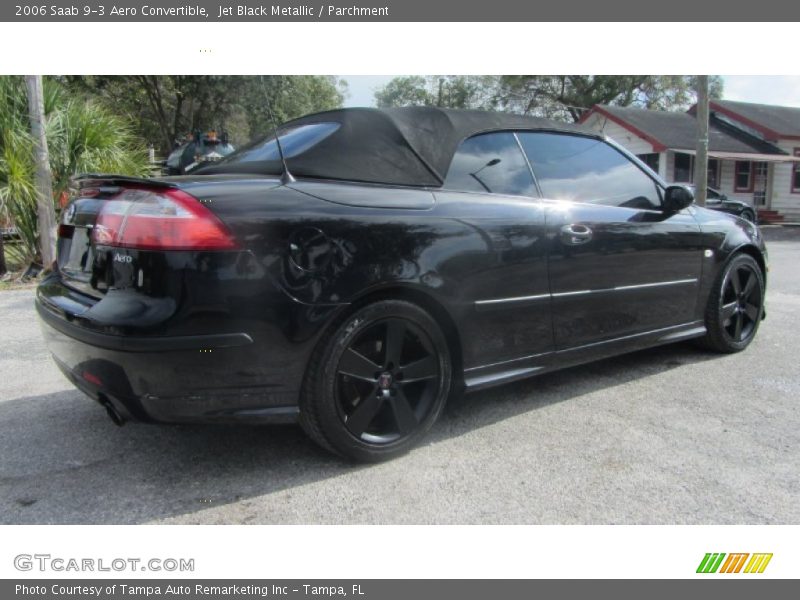 Jet Black Metallic / Parchment 2006 Saab 9-3 Aero Convertible