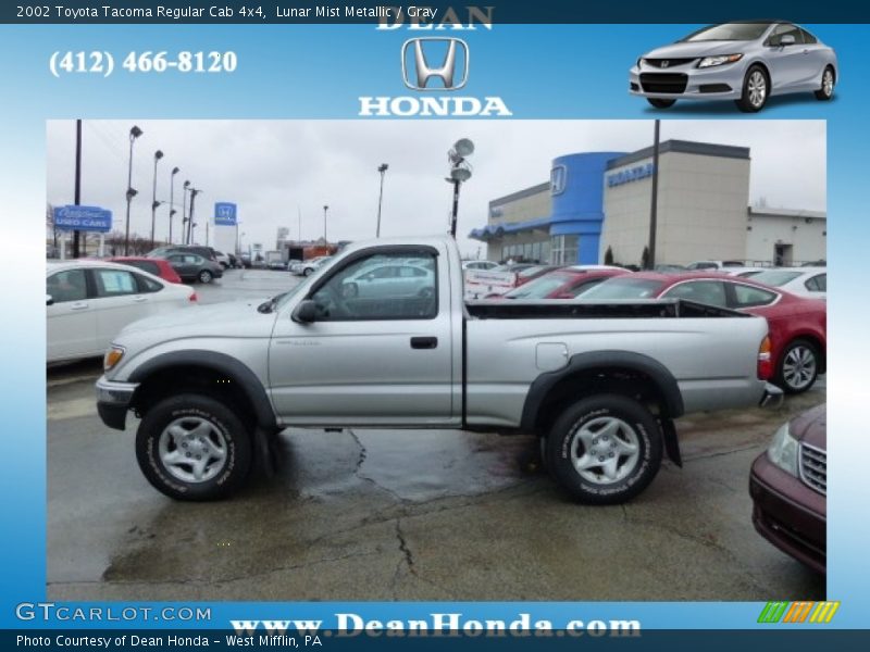 Lunar Mist Metallic / Gray 2002 Toyota Tacoma Regular Cab 4x4