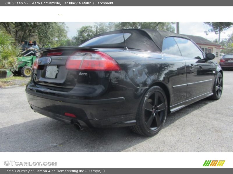 Jet Black Metallic / Parchment 2006 Saab 9-3 Aero Convertible
