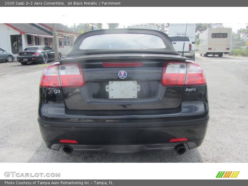 Jet Black Metallic / Parchment 2006 Saab 9-3 Aero Convertible