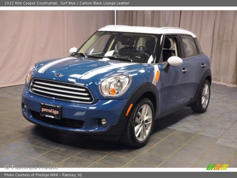 Surf Blue / Carbon Black Lounge Leather 2012 Mini Cooper Countryman