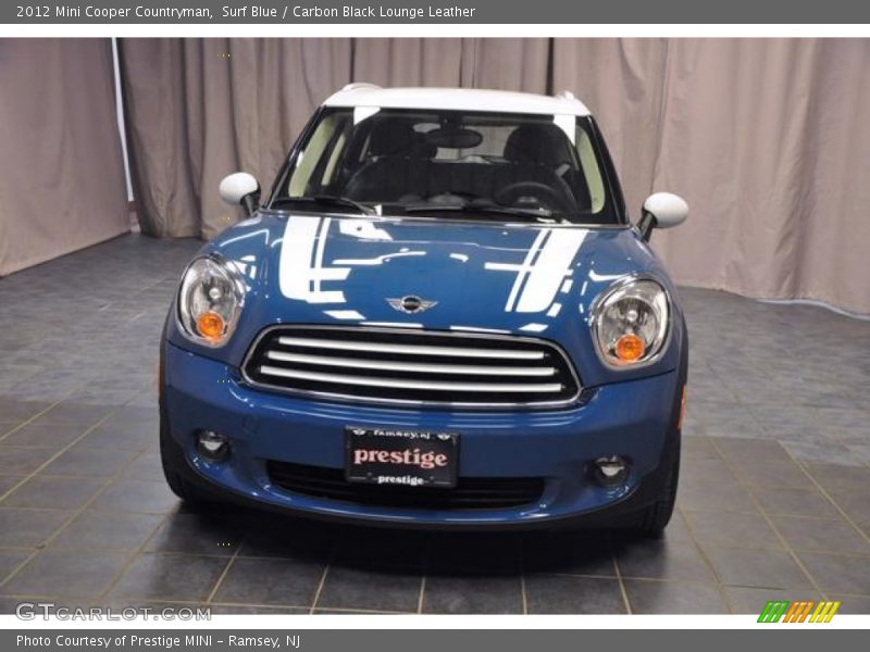 Surf Blue / Carbon Black Lounge Leather 2012 Mini Cooper Countryman