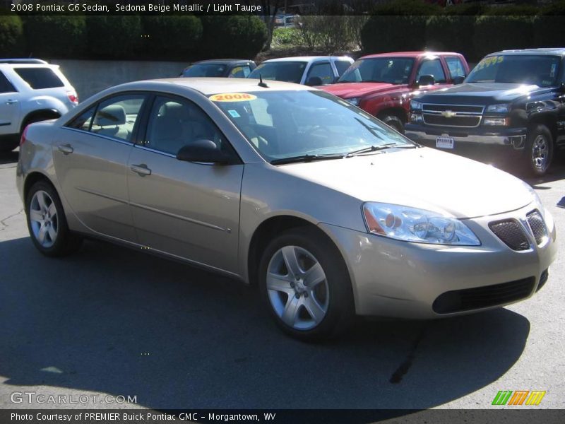 Sedona Beige Metallic / Light Taupe 2008 Pontiac G6 Sedan