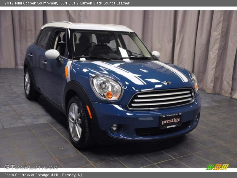 Surf Blue / Carbon Black Lounge Leather 2012 Mini Cooper Countryman