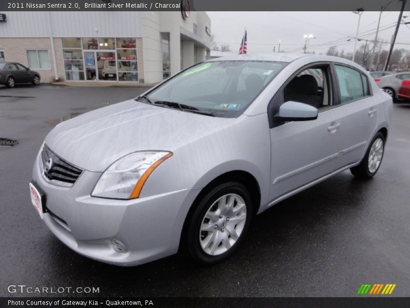 Brilliant Silver Metallic / Charcoal 2011 Nissan Sentra 2.0