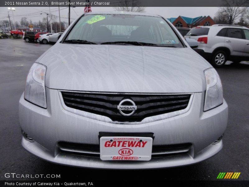 Brilliant Silver Metallic / Charcoal 2011 Nissan Sentra 2.0