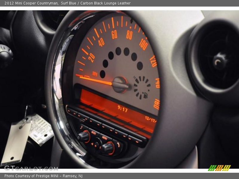 Surf Blue / Carbon Black Lounge Leather 2012 Mini Cooper Countryman
