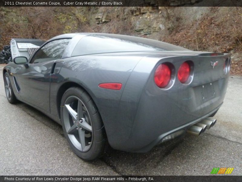 Cyber Gray Metallic / Ebony Black 2011 Chevrolet Corvette Coupe