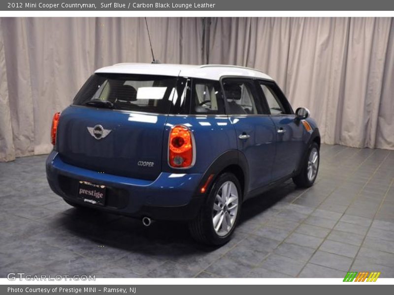 Surf Blue / Carbon Black Lounge Leather 2012 Mini Cooper Countryman