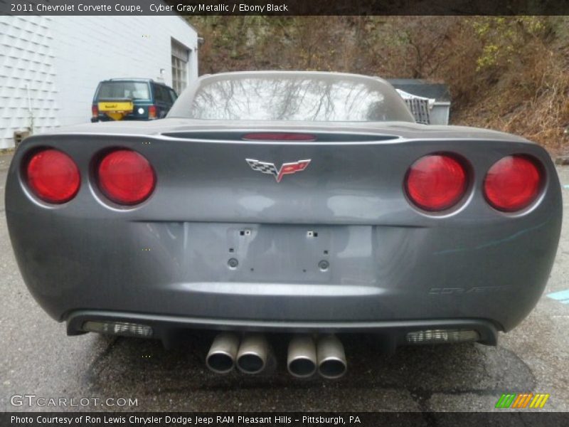 Cyber Gray Metallic / Ebony Black 2011 Chevrolet Corvette Coupe