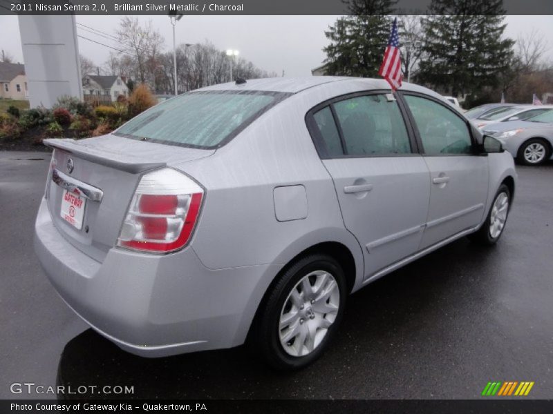 Brilliant Silver Metallic / Charcoal 2011 Nissan Sentra 2.0