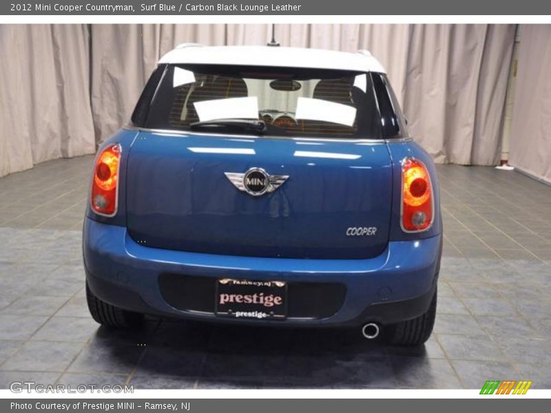 Surf Blue / Carbon Black Lounge Leather 2012 Mini Cooper Countryman