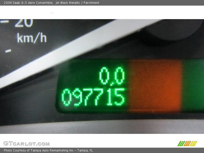 Jet Black Metallic / Parchment 2006 Saab 9-3 Aero Convertible