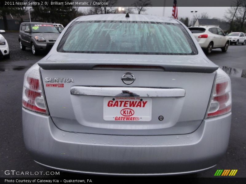 Brilliant Silver Metallic / Charcoal 2011 Nissan Sentra 2.0