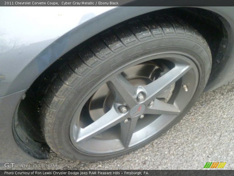 Cyber Gray Metallic / Ebony Black 2011 Chevrolet Corvette Coupe
