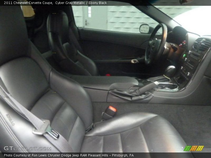 Cyber Gray Metallic / Ebony Black 2011 Chevrolet Corvette Coupe