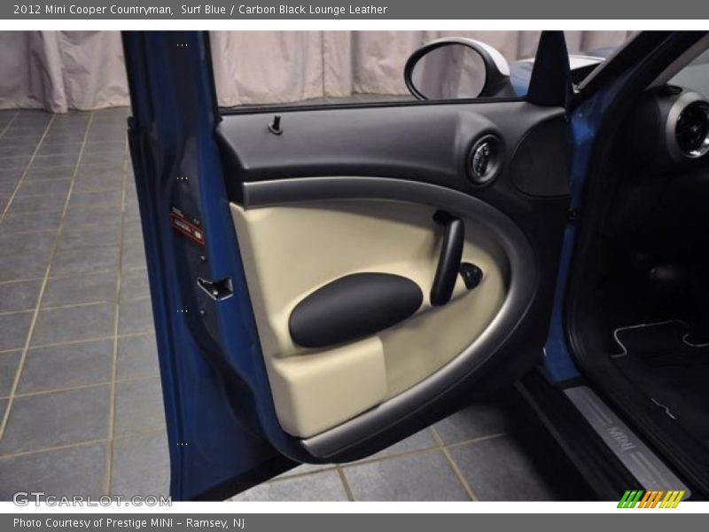Surf Blue / Carbon Black Lounge Leather 2012 Mini Cooper Countryman