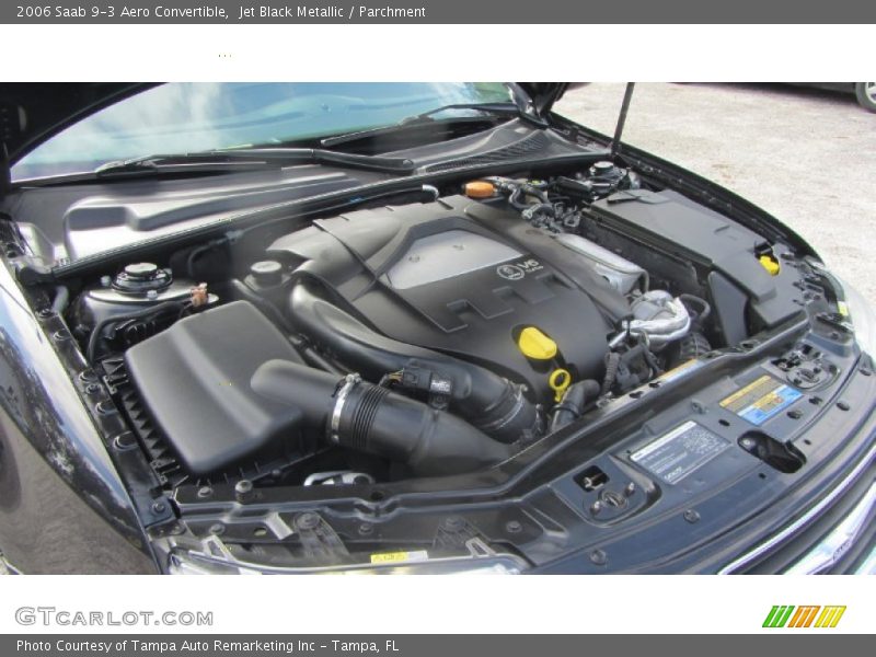 Jet Black Metallic / Parchment 2006 Saab 9-3 Aero Convertible