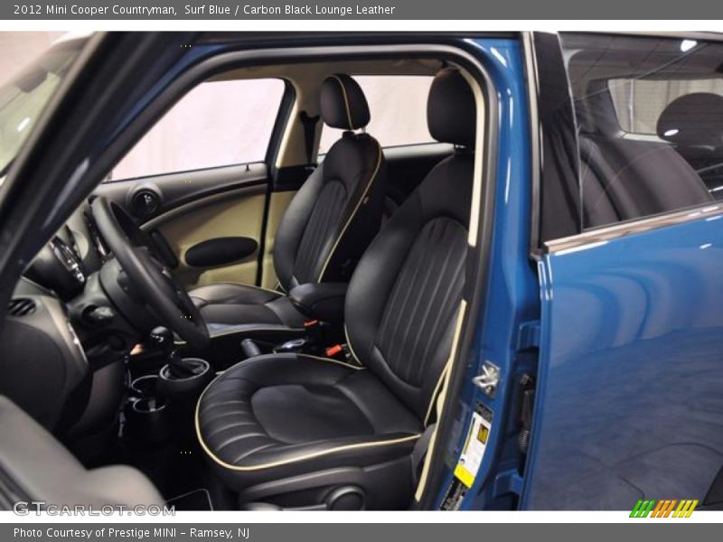 Surf Blue / Carbon Black Lounge Leather 2012 Mini Cooper Countryman