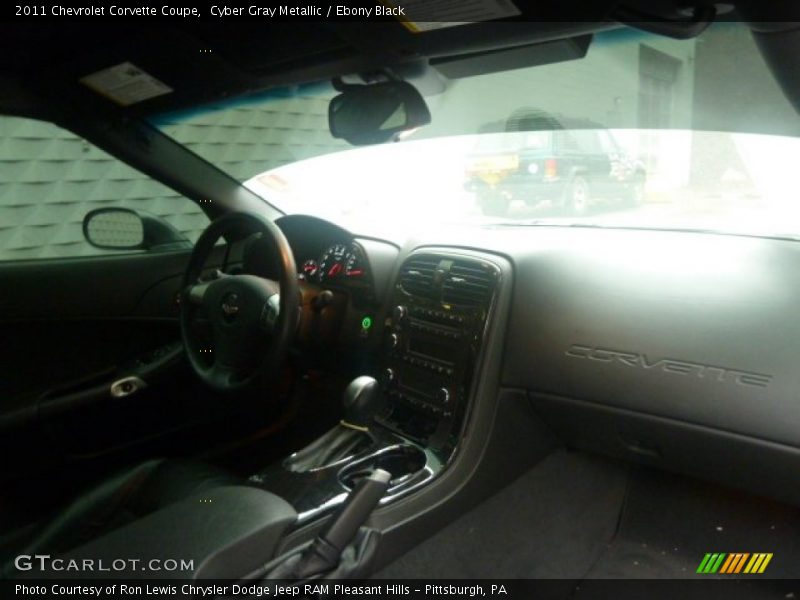 Cyber Gray Metallic / Ebony Black 2011 Chevrolet Corvette Coupe