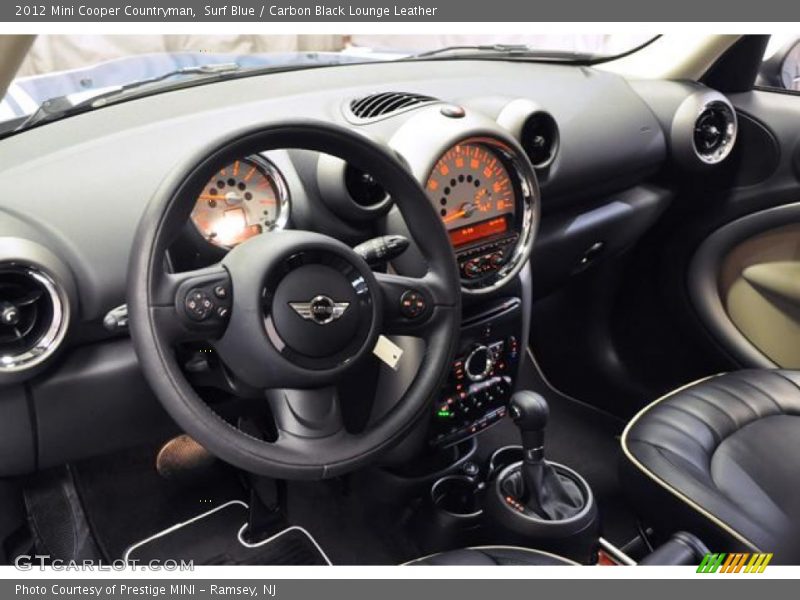 Surf Blue / Carbon Black Lounge Leather 2012 Mini Cooper Countryman