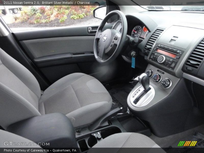 Brilliant Silver Metallic / Charcoal 2011 Nissan Sentra 2.0