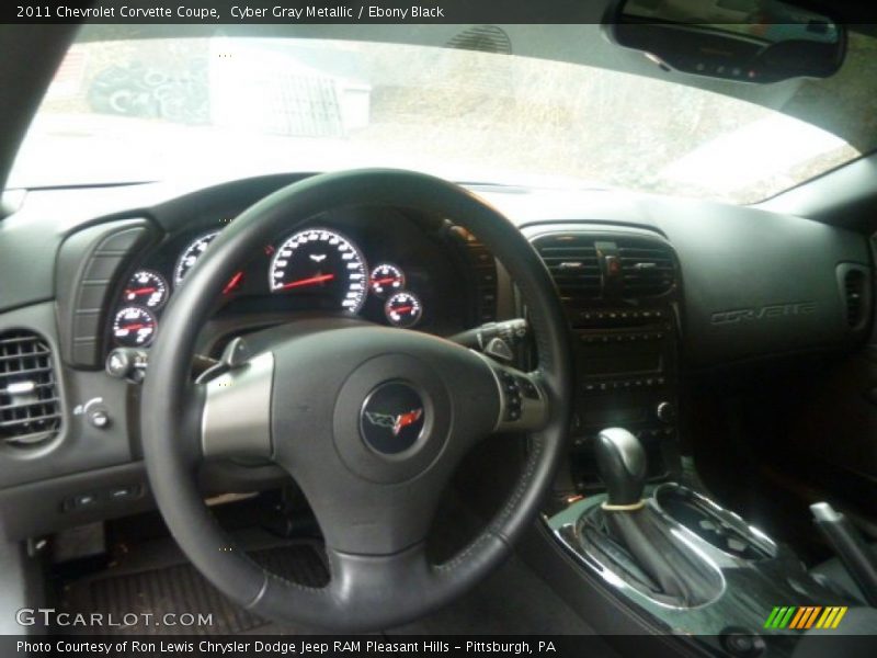 Cyber Gray Metallic / Ebony Black 2011 Chevrolet Corvette Coupe