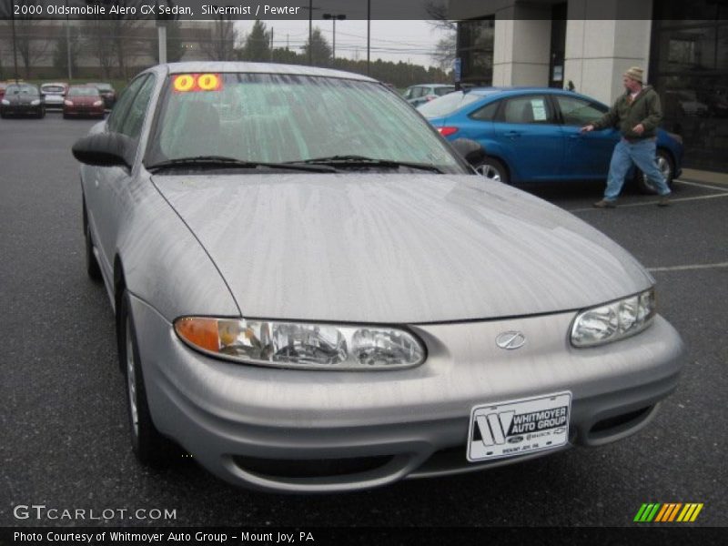Silvermist / Pewter 2000 Oldsmobile Alero GX Sedan