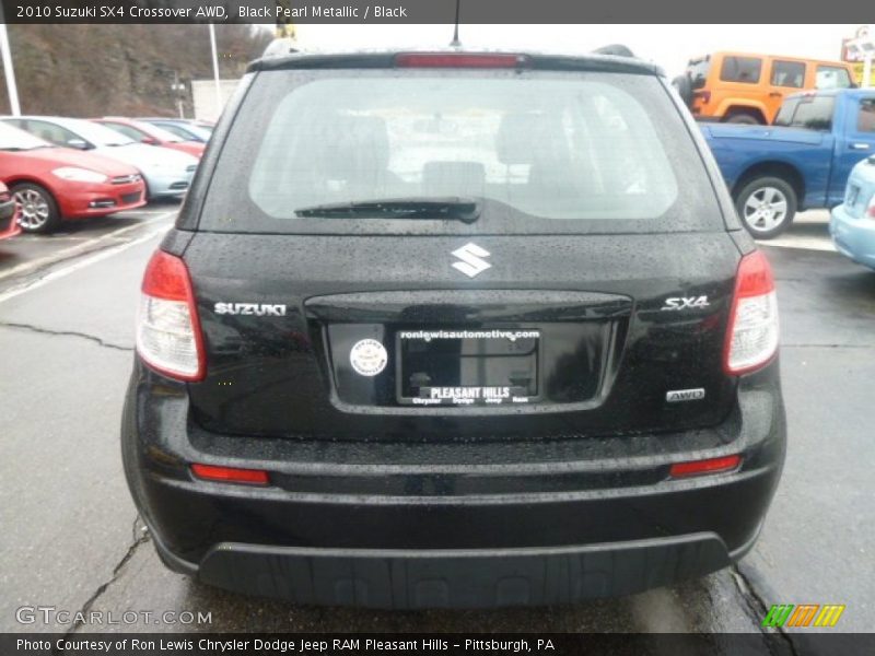 Black Pearl Metallic / Black 2010 Suzuki SX4 Crossover AWD