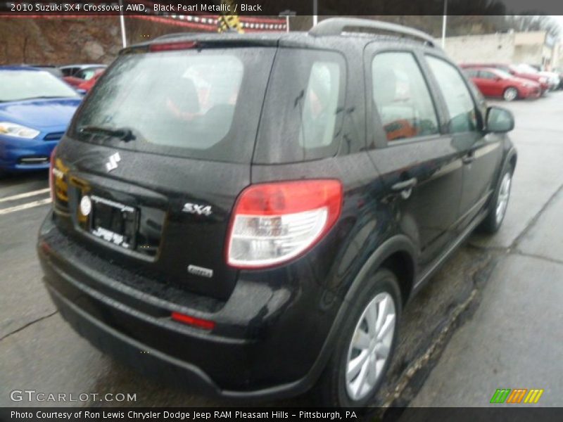 Black Pearl Metallic / Black 2010 Suzuki SX4 Crossover AWD